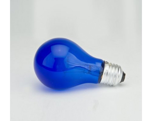 Лампа накаливания вольфрамовая синяя 60 ВТ

