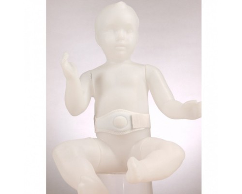 Детский пупочный противогрыжевый бандаж с круглым пелотом (униве