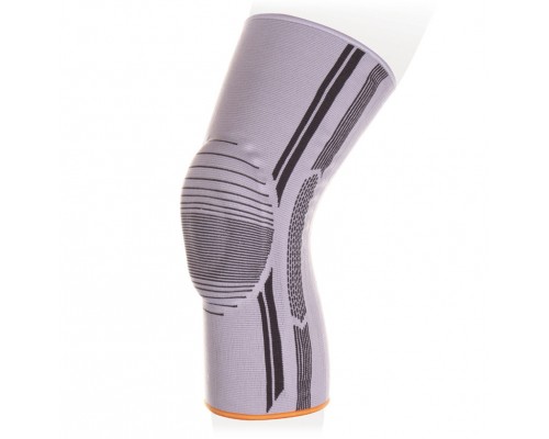 KS-E01 Бандаж на коленный сустав Серый, эластичный, силикон. кол