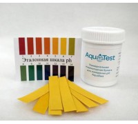 Индикаторные pH полоски 1-14 (лакмусовая бумага) AquaTest 100шт
