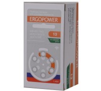 Батарейка для слуховых аппаратов Ergopower 13 (№6) ER-002
