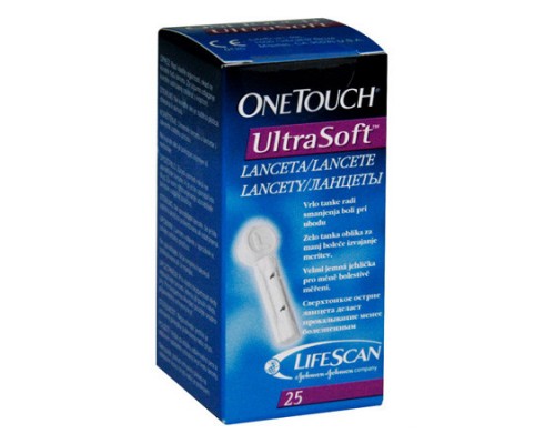 Ланцеты OneTouch UltraSoft №25
