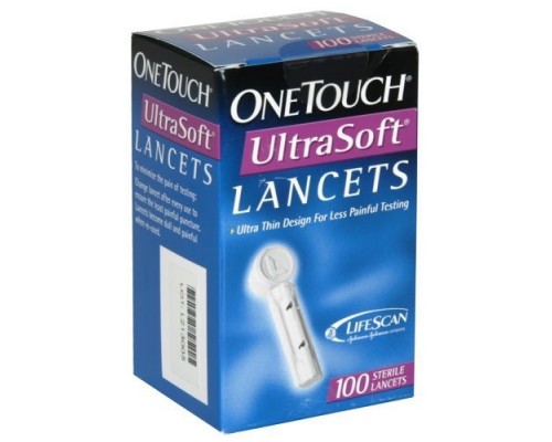 Ланцеты для глюкометра One Touch Ultra Soft №100
